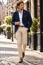 Veste blazer marine texturé – Ashton, vue 2